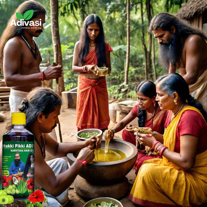 ADIVASI HAKKI PIKKI NEELAMBARI HERBAL HAIR OIL