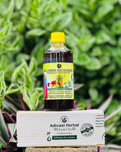 ADIVASI HAKKI PIKKI NEELAMBARI HERBAL HAIR OIL